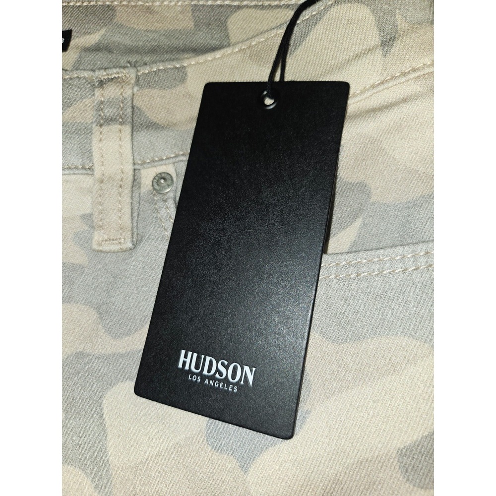 Hudson Nico Jeans Womens Tan Peyote Camo Mid Rise Straight Stretch Size 28 NWT - Picture 6 of 12